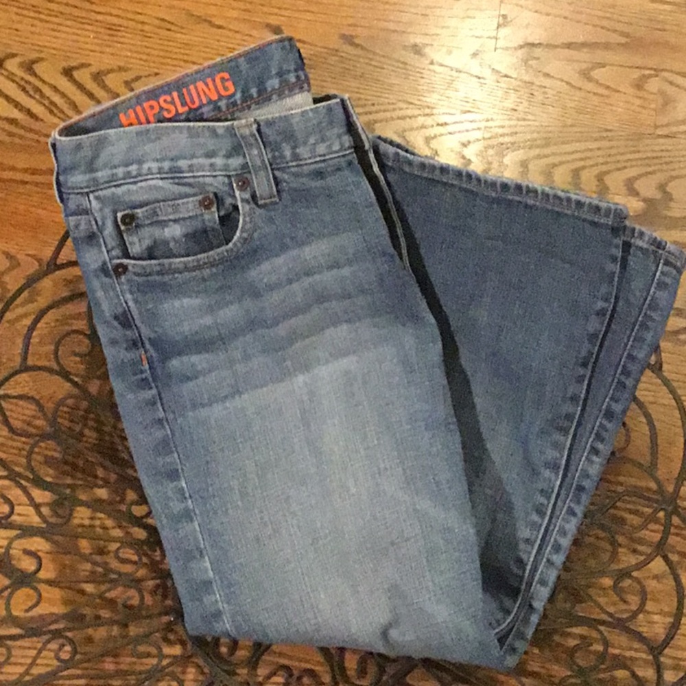 J Crew hipslung crop denim